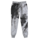 Gray Joggers with Black Ink Splash Design